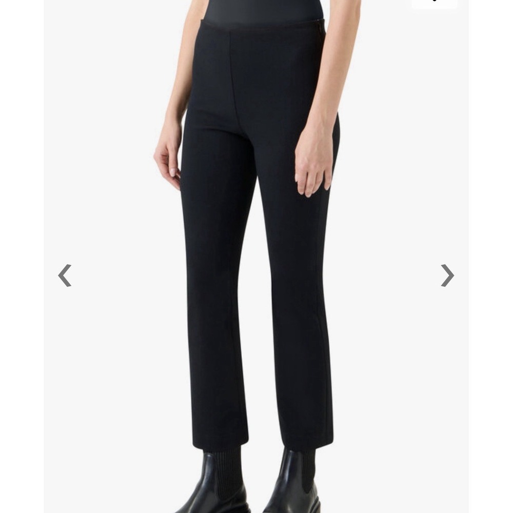 Akris Punto Black Cindy Stretch Pants  Jersey Bootcut  $520 Size 6